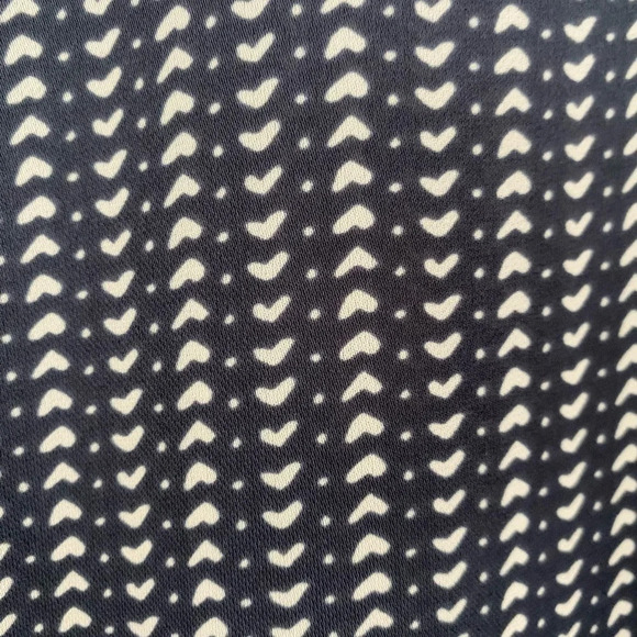 LAUREN CONRAD Women's XS Fluttered Sleeve Tie Back Gray & Cream Color Blouse - Picture 5 of 10